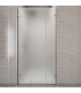 Duschtüren Evora-08 außenöffnend Chrom Satino | Glastuershop24