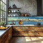 Glas Küchenrückwand 6 mm ESG Motive KRWM-0436