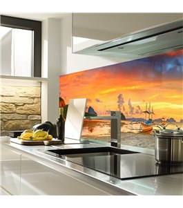 Glas Küchenrückwand 6 mm ESG Motive KRWM-0560