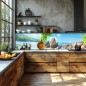 Glas Küchenrückwand 6 mm ESG Motive KRWM-0563