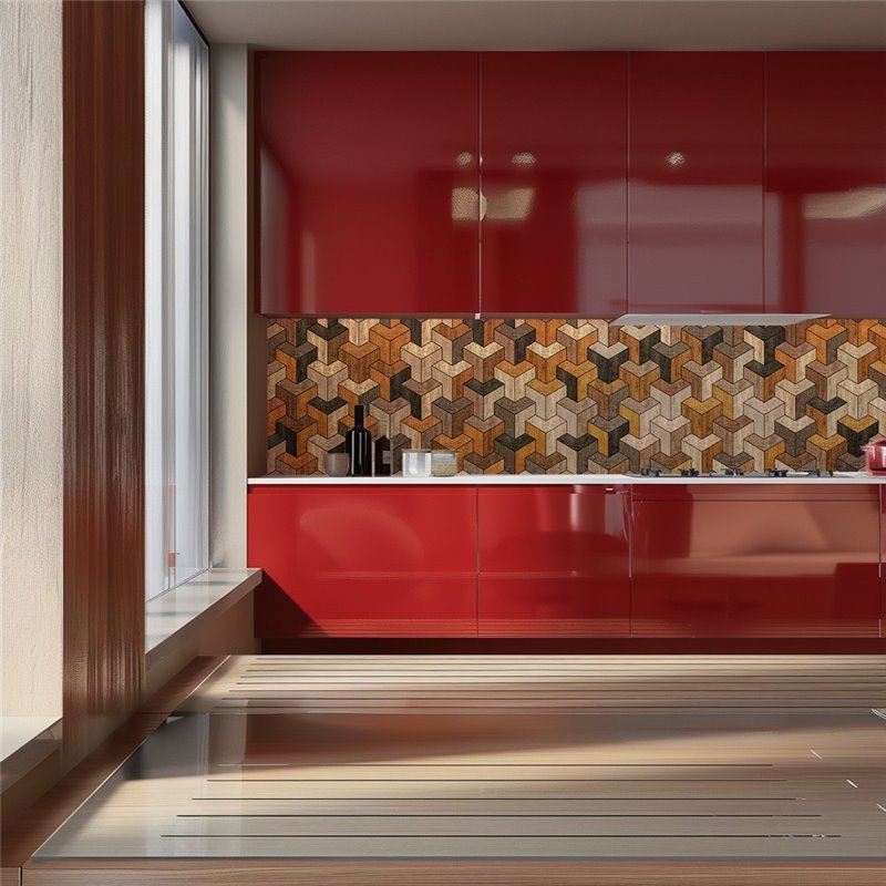 Küchenrückwand Platte 6 mm ESG Fliesenmotive KRWF-03-15