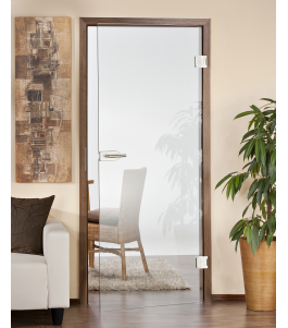 Ganzglastür KLAR mit klarer Glasfläche im Wohnraum