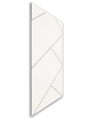 Holzschiebetür Nur Türblatt - Weiss  Model 1026