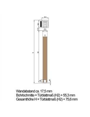 Holzschiebetür Eco-Line - Holzkunst  Model 1020