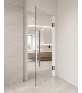 Pendeltür KLAR – transparente Glas-Pendeltür | Glastuershop24