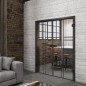 Ganzglastür Loft Schwarzlack 14 auf Klarglas Ganzglastür Loft Schwarzlack 14 auf Klarglas