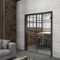 Ganzglastür Loft Schwarzlack 16 auf Klarglas Ganzglastür Loft Schwarzlack 16 auf Klarglas
