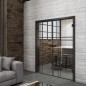 Ganzglastür Loft Schwarzlack 20 auf Klarglas Ganzglastür Loft Schwarzlack 20 auf Klarglas