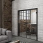 Ganzglastür Loft Schwarzlack 21 auf Klarglas Ganzglastür Loft Schwarzlack 21 auf Klarglas