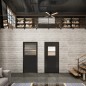 Ganzglastür Loft Schwarzlack 22 auf Klarglas Ganzglastür Loft Schwarzlack 22 auf Klarglas