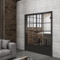 Ganzglastür Loft Schwarzlack 34 auf Klarglas Ganzglastür Loft Schwarzlack 34 auf Klarglas