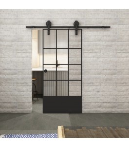 Glasschiebetür BARN-LINE Loft Schwarzlack 37 | Glastuershop24