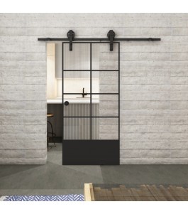 Glasschiebetür BARN-LINE Loft Schwarzlack 34 | Glastuershop24
