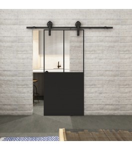 Glasschiebetür BARN-LINE Loft Schwarzlack 26 | Glastuershop24