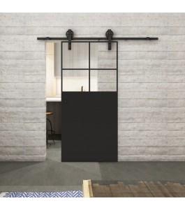 Glasschiebetür BARN-LINE Loft Schwarzlack 23 | Glastuershop24