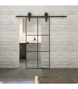Glasschiebetür BARN-LINE Loft Schwarzlack 07 | Glastuershop24