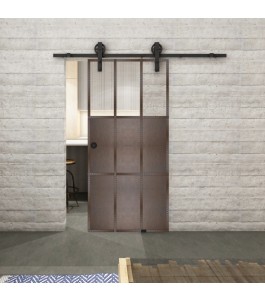 Glasschiebetür BARN-LINE Loft Rosteisen | Glastuershop24