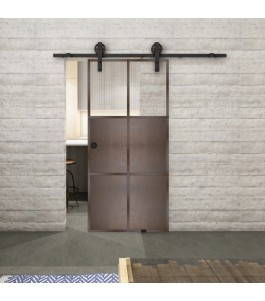 Glasschiebetür BARN-LINE Loft Rosteisen | Glastuershop24