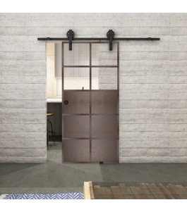 Glasschiebetür BARN-LINE Loft Rosteisen | Glastuershop24