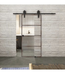 Glasschiebetür BARN-LINE Loft Rosteisen | Glastuershop24
