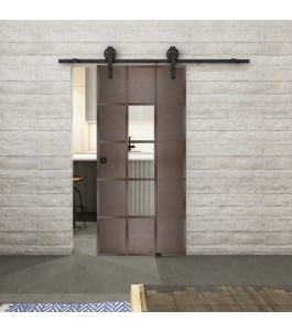 Glasschiebetür BARN-LINE Loft Rosteisen | Glastuershop24