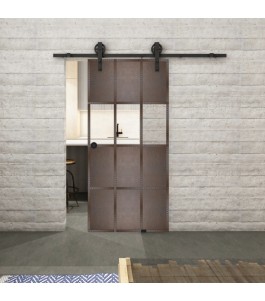 Glasschiebetür BARN-LINE Loft Rosteisen | Glastuershop24