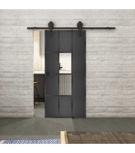 Glasschiebetür BARN-LINE Loft Schwarzeisen | Glastuershop24