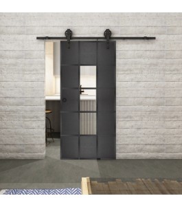 Glasschiebetür BARN-LINE Loft Schwarzeisen | Glastuershop24