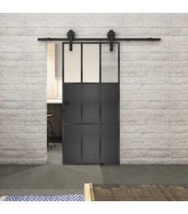 Glasschiebetür BARN-LINE Loft Schwarzeisen | Glastuershop24