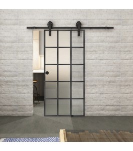 Glasschiebetür BARN-LINE Loft Schwarzeisen | Glastuershop24