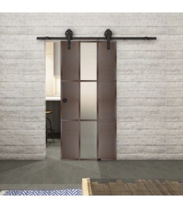 Glasschiebetür BARN-LINE Loft Rosteisen | Glastuershop24