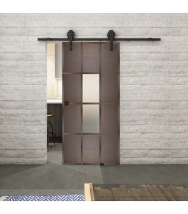 Glasschiebetür BARN-LINE Loft Rosteisen | Glastuershop24