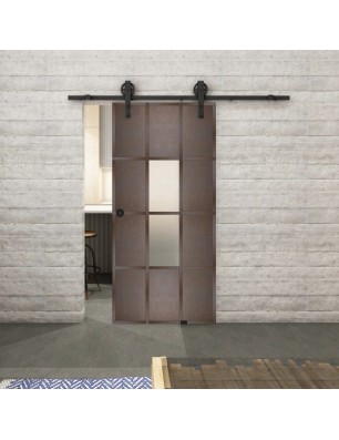 Glasschiebetür BARN-LINE Loft Rosteisen | Glastuershop24