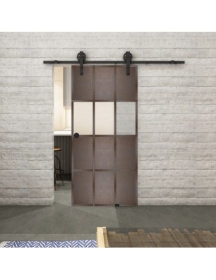 Glasschiebetür BARN-LINE Loft Rosteisen | Glastuershop24