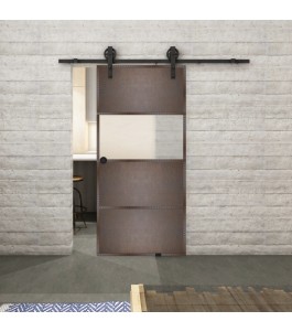 Glasschiebetür BARN-LINE Loft Rosteisen | Glastuershop24
