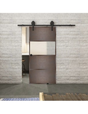 Glasschiebetür BARN-LINE Loft Rosteisen | Glastuershop24
