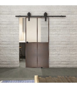 Glasschiebetür BARN-LINE Loft Rosteisen | Glastuershop24