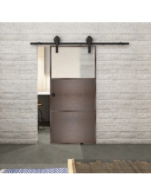 Glasschiebetür BARN-LINE Loft Rosteisen | Glastuershop24