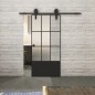 Glasschiebetür BARN-LINE Loft Schwarzlack 38 Blickdicht Glasschiebetür BARN-LINE Loft Schwarzlack 38 Blickdicht