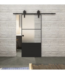 Glasschiebetür BARN-LINE Loft Schwarzlack 33 | Glastuershop24
