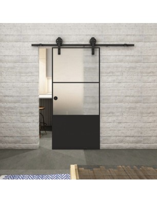 Glasschiebetür BARN-LINE Loft Schwarzlack 33 | Glastuershop24