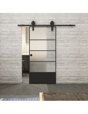 Glasschiebetür BARN-LINE Loft Schwarzlack 31 | Glastuershop24
