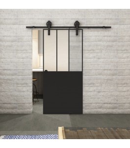 Glasschiebetür BARN-LINE Loft Schwarzlack 30 | Glastuershop24