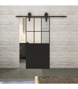 Glasschiebetür BARN-LINE Loft Schwarzlack 28 | Glastuershop24