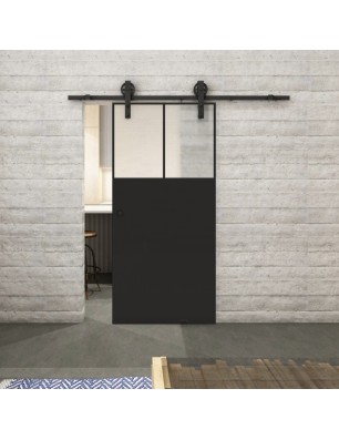 Glasschiebetür BARN-LINE Loft Schwarzlack 25 | Glastuershop24