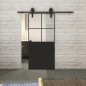 Glasschiebetür BARN-LINE Loft Schwarzlack 24 Blickdicht Glasschiebetür BARN-LINE Loft Schwarzlack 24 Blickdicht