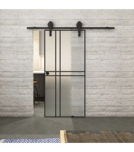 Glasschiebetür BARN-LINE Loft Schwarzlack 21 | Glastuershop24