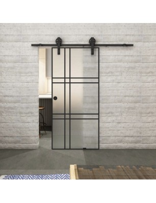 Glasschiebetür BARN-LINE Loft Schwarzlack 20 | Glastuershop24