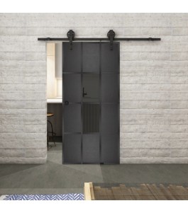 Glasschiebetür BARN-LINE Loft Schwarzeisen | Glastuershop24