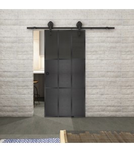 Glasschiebetür BARN-LINE Loft Schwarzeisen | Glastuershop24